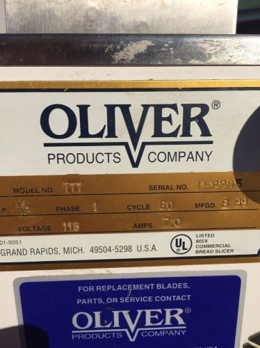 Oliver Model 777 Commercial Bread Slicer