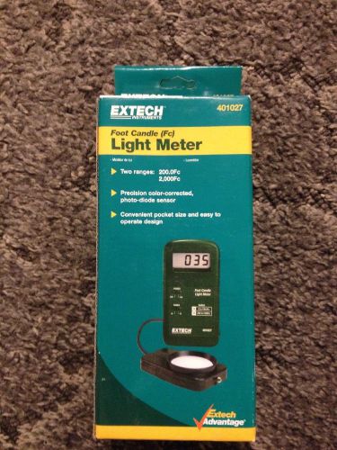 Extech Model 401027 Foot Candle (FC) Light Meter New Original Sealed Box
