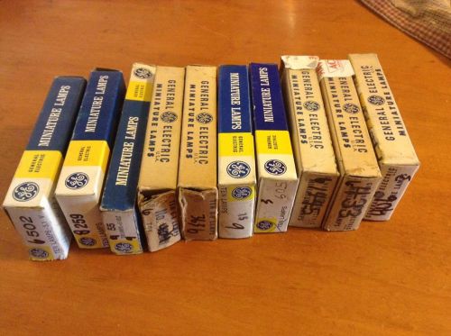 Assorted Lot of General Electric Miniature Lamps Light Bulbs 62 Total
