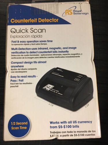Counterfeit $$ Currency Detector Brand New Royal Sovereign RCD-2120 Quick Scan