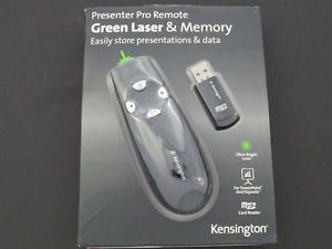 Kensington Presenter Pro Remote Green Laser and Memory B1437A - New!, US $250 – Picture 1