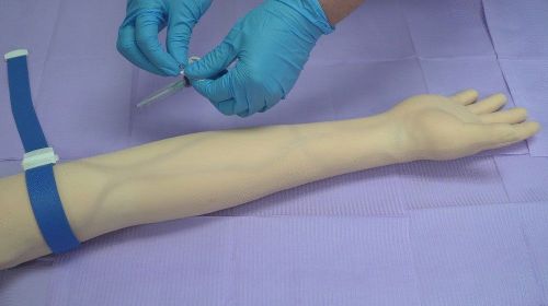 Phlebotomy IV Practice Arm, Venipuncture Practice Arm for Simulating IV and Phl