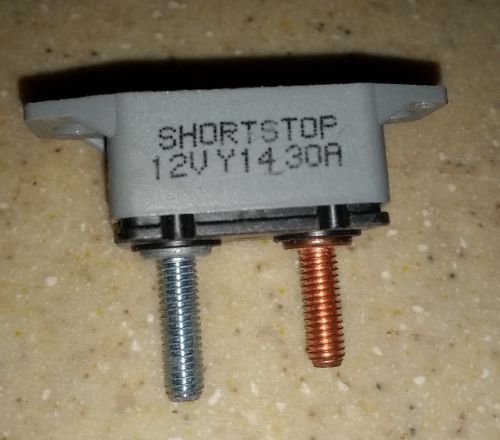 *new* shortstop breaker 12v y14 30a automatic reset plastic rv camper for sale