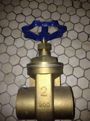 2&#034; brass gate valve, solder, sweat, harvard for sale