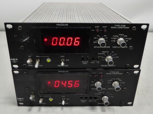 D133484 Lot (2) MKS Type 270B Signal Conditioner