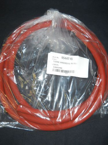 10ft thomas sci 1/4&#034; id x 5/8&#034; od red rubber extruded vacuum tubing, 9544t15 for sale