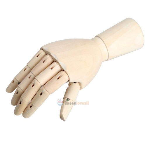 SL#W Wooden Right Hand Body Artist Model Jointed Articulated Wood Sculpture Mann, US $380 – Picture 0