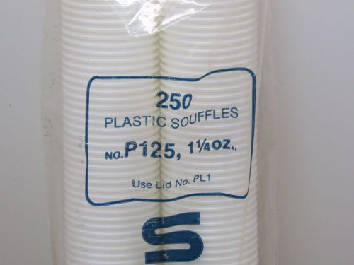 Solo 250 Plastic Souffles 1 1/4 Oz. Jello Shot Condiment 37 ml Medicine Cups