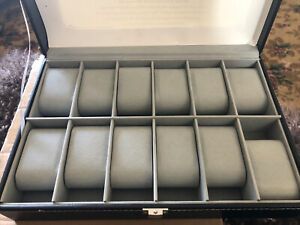 Watch Box Luxury Display Case Organizer 12 Slot Set by Cas De&#039;Lux