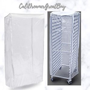 Commercial-Grade Sheet Pan/Bun Pan Rack Cover Plastic 28 L x 23 W x 6 H, Clear