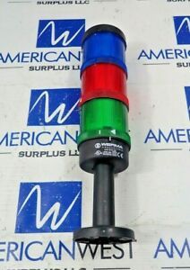 WERMA 640 810 00 SIGNALTECHNIK Stack Light Blue,Red,Green With Base