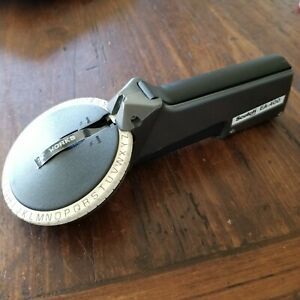 Scotch 3M Label Maker, EA-400, Chrome &amp; Black, Vintage, Works Perfectly
