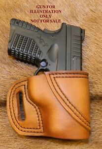 Gary C&#039;s Leather Avenger OWB RH Holster for Springfield XDS 9mm /.40 cal 3.3&#034;