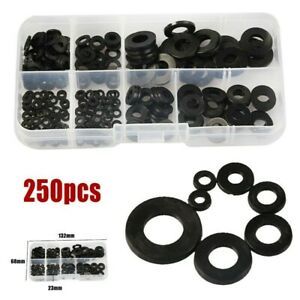 250 7 Different Sizes  Flat Ring Plain Repair Gasket Gasket Sorting  Kit M2-M8