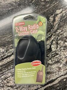 GE Sanyo 2-way Radio Leather Case (Universal Size) New Sealed