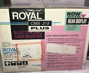 ROYAL CMS 215 PLUS CASH MANAGEMENT SERIES CASH REGISTER, NEW IN BOX