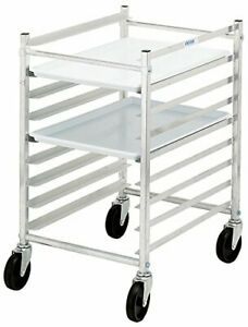 426AKD 7 Pan Aluminum End Load Half Height Sheet / Bun Pan Rack - Unassembled