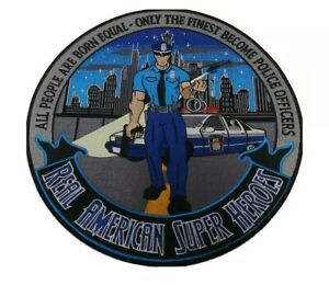 Heroes Pride Tribute Collection Real American Super Hero 12&#034; Patch POLICE