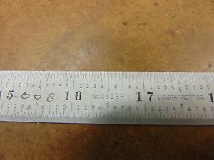 STARRETT No. C 316R 36” FLEXIBLE Machinist SCALE