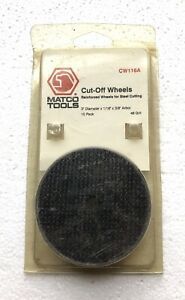 MATCO “NEW” CW116A 10 PACK Cut Off Saw Wheels FAST FREE SHIPPING