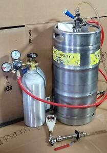 BEER KEG WITH CO2 TANK + HOSES AND TAP !    C2