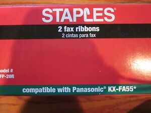 Staples Fax Ribbon 2 Pack Model SFP 20R