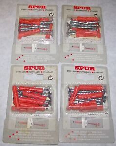 4 Pkgs. SPUR 9164 Steel Upright Fixing Pack - for Masonry and Studding STEEL-LOK