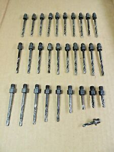 Aircraft Tools (30) 1/4-28 Threaded Drill Bits (used) #30                 TDB-10
