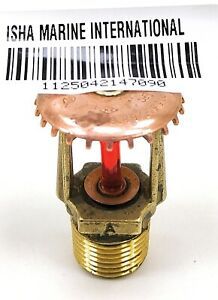 Fire Sprinkler Head 155F/68C Brass Upright Boiler Room Rxtinguishing System