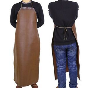 Welder Blacksmith Welding Apron Faux Leather Protection Cloth Workwear 100cm New
