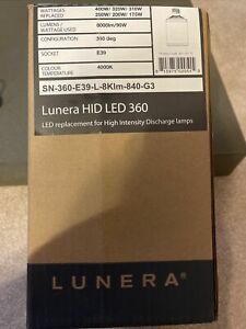 Lunera HID LED 360 Bulb SN-360-E39-L-8KLM-840-G3  NEW - OPEN BOX