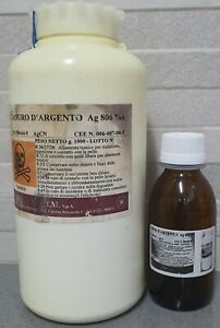 Real Silver cyanide (powder) , 100g , CAS Number: 506-64-9