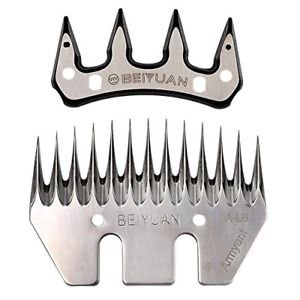 MUDUOBAN Sheep Shears Blades Straight 13 Tooth Electric Wool Comb Cutter Goats