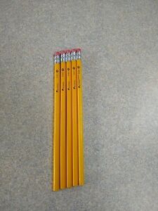 Lot of 5-Universal Office Products 55400 Woodcase Pencil, Hb #2, Yellow Barrel,