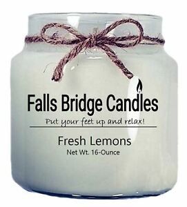 Fresh Lemons Scented Jar Candles