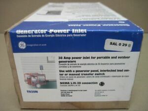 GE T030N 30A L14-30 120/240VAC NEMA 3R Twist-Lock Generator Power Inlet