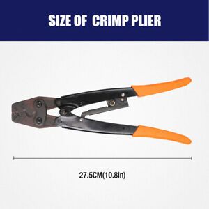 Wire Crimper Cable Crimping Plier Terminal Anderson Plug Crimp Tool 1.25-16mm2