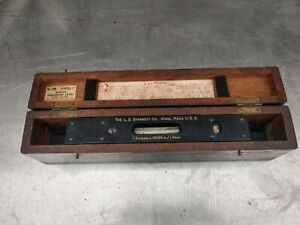 STARRETT NO. 199 MASTER PRECISION LEVEL 15&#034;  IN WOODEN CASE
