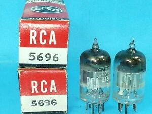 RCA VACUUM TUBES 5696 MATCHED PAIR