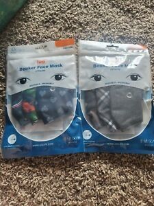 Lug Beaker Face Masks 2 3pks New