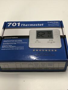 Universal Subbase Single Stage 701 Non-Programmable Thermostat White NEW.    11C