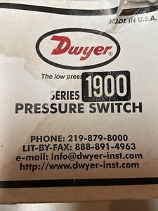 Dwyer 1900-5-MR Differential Pressure Switch