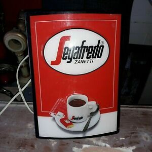 SEGAFREDO COFFEE ZANETTI RETAIL STORE LIGHT SIGN WORKING RARE BAR