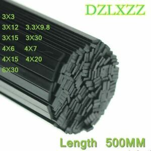 10PCS Carbon Fiber Spuare Strip 3X3 3.3X9.8 3X12 3X15 3X25 3X30 4X6 4X7 4X15 4X2