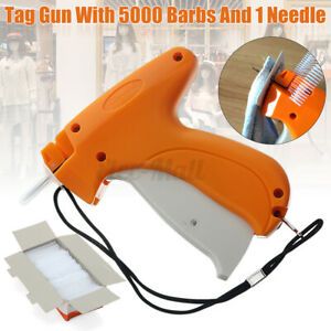 Clothing Garment Price Label Tagging Tag Gun Machine 5000 Barbs Pins w/ 1 Needle