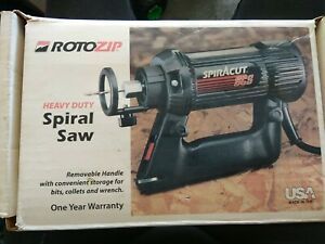 Rotozip 4 Amp Spiracut Spiral Model SCS01 w/Zipmate Accessory Kit, Bits,  Manual