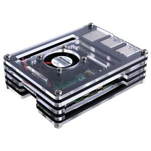 9 Layers Acrylic Case for Raspberry Pi 4 w/ Fan