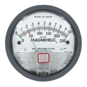 DWYER INSTRUMENTS 2001D Differential Pressure Gage Range 0-10 In