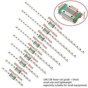 Light weight Miniature Linear Slide Rail Guide With MGN12H Sliding Block