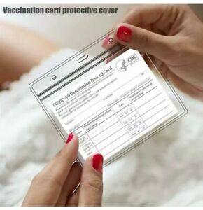 Vaccination Card Protector Waterproof- 400 PACK-Protector Tarjeta Vacunacin-4x3
